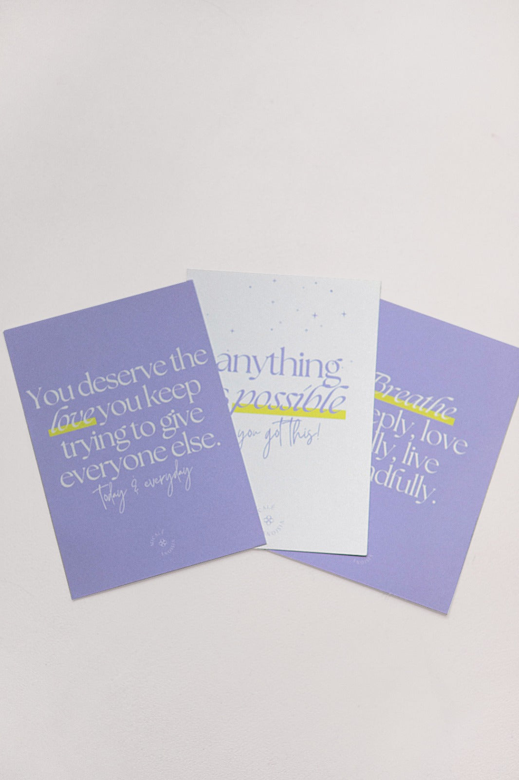 "Anything is possible" Achtsame Postkarte